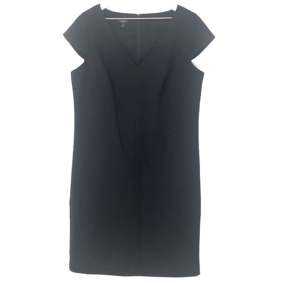Talbots Dresses & Skirts - Talbots Black V-neck Cap Sleeve Work/Office Dress